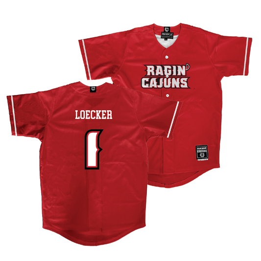 Louisiana Softball Red Jersey - Denali Loecker | #1