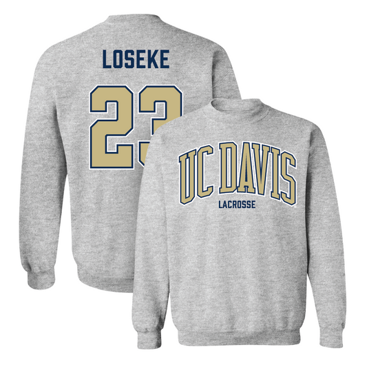 UC Davis Women's Lacrosse Sport Grey Arch Crew  - Reese Loseke