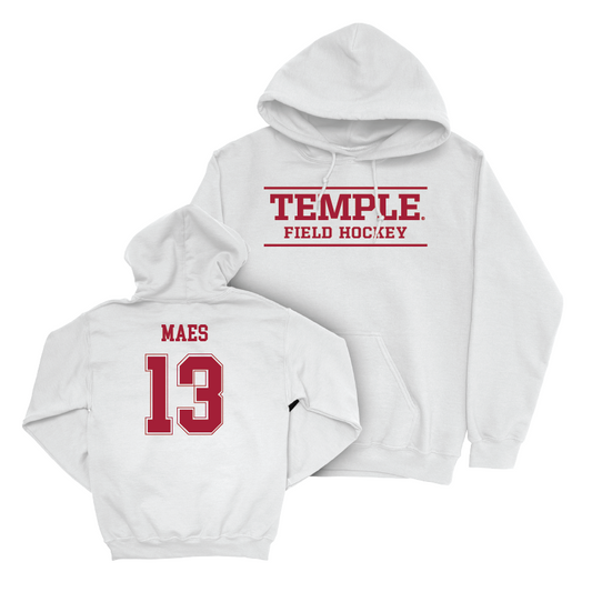 Temple Women's Field Hockey White Classic Hoodie  - Alizé Maes