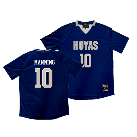 Georgetown Women's Soccer Navy Jersey - Claire Manning