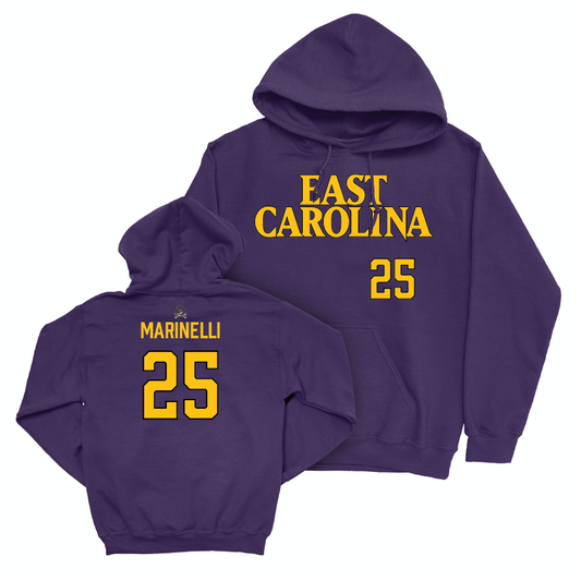 East Carolina Women's Volleyball Purple Sideline Hoodie  - Isabella Marinelli