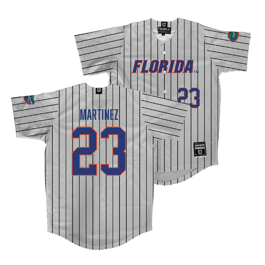 Florida Baseball Sport Grey Jersey - John Martinez