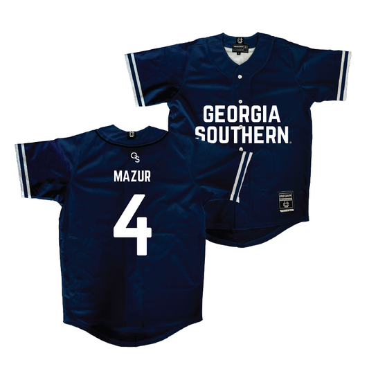 Georgia Southern Softball Navy Jersey - Jess Mazur