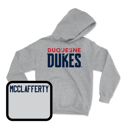 Duquesne Track & Field Sport Grey Lock Hoodie  - Brennan McClafferty
