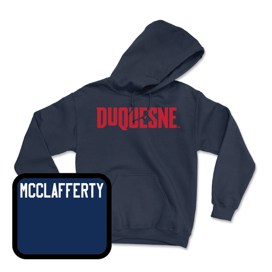 Duquesne Track & Field Navy Duquesne Hoodie  - Brennan McClafferty