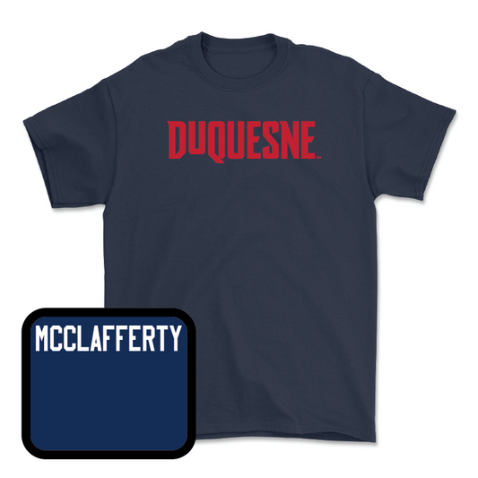 Duquesne Track & Field Navy Duquesne Tee  - Brennan McClafferty