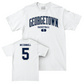 Georgetown Women's Basketball White Arch Comfort Colors Tee - Modesti McConnell