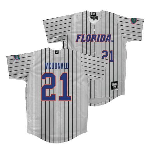 Florida Baseball Sport Grey Jersey - Caden McDonald