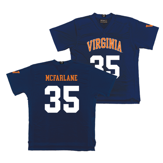 Virginia Men's Lacrosse Navy Jersey - Burke McFarlane | #35