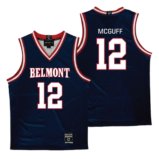 Belmont Women's Basketball Navy Jersey - Kilyn McGuff | #12