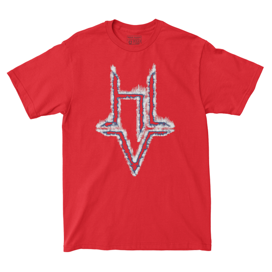EXCLUSIVE RELEASE: Hailey Van Lith - Red White and Blue Flaming Logo Tee - Red