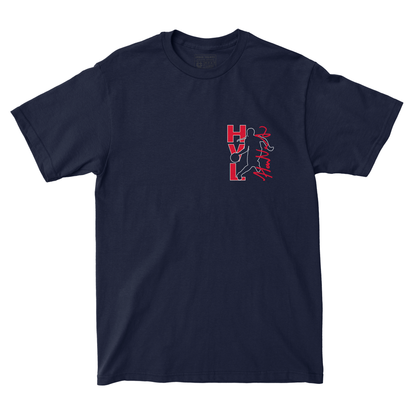 EXCLUSIVE RELEASE: Hailey Van Lith - Red White and Blue Silhouette Logo Tee - Navy