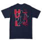 EXCLUSIVE RELEASE: Hailey Van Lith - Red White and Blue Silhouette Logo Tee - Navy