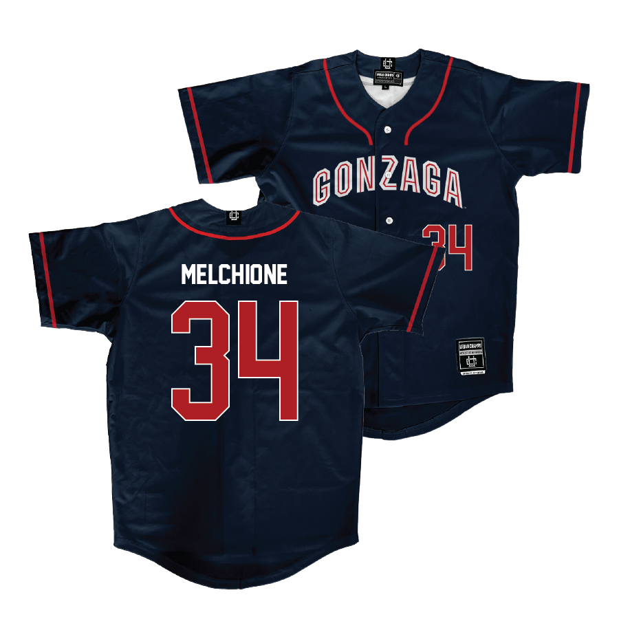 Gonzaga Baseball Navy Jersey  - Gio Melchione