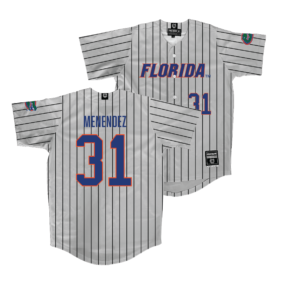 Florida Baseball Sport Grey Jersey - Frank Menendez