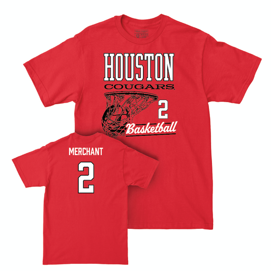 Houston Women's Basketball Red Hoops Tee  - Kierra Merchant