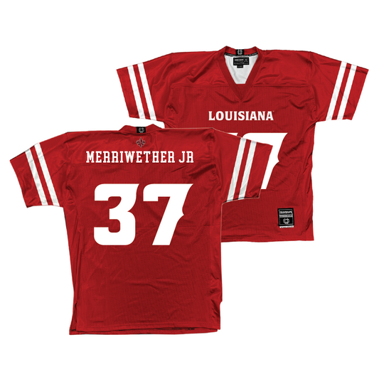 Louisiana Football Red Jersey - Bryant Merriwether Jr | #37