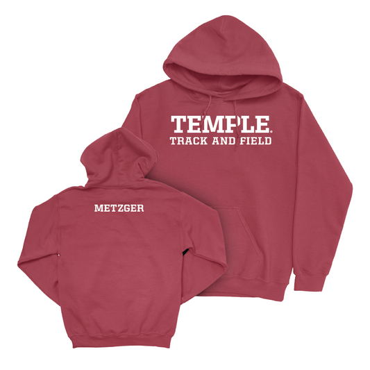 Temple Women's Track & Field Cherry Staple Hoodie  - Allyson Metzger