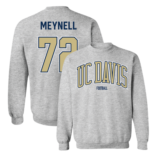 UC Davis Football Sport Grey Arch Crew - Miles Meynell
