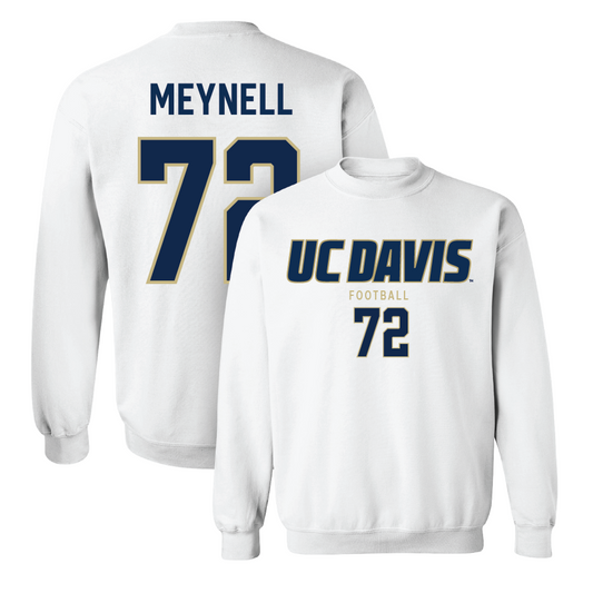 UC Davis Football White Classic Crew - Miles Meynell