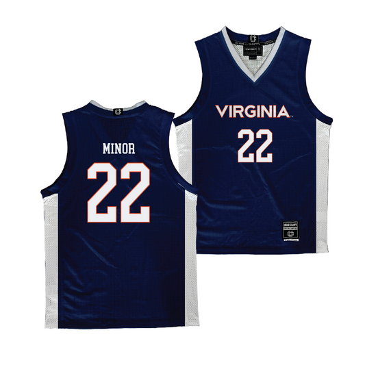 Virginia Men's Basketball Navy Jersey - Jordan Minor