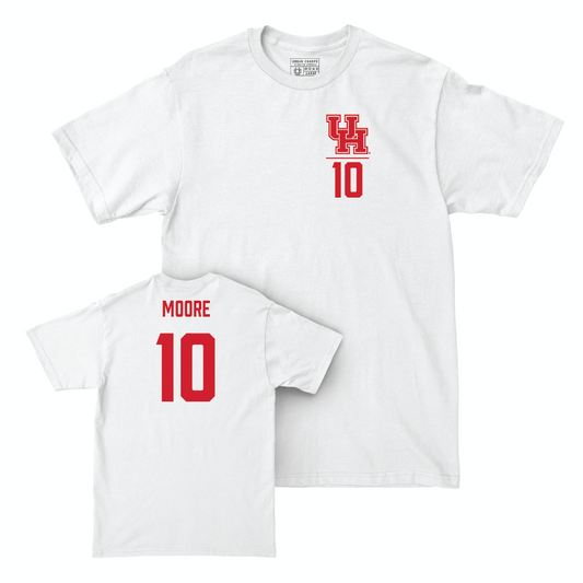 Houston Women's Soccer White Logo Comfort Colors Tee   - Juliet Moore