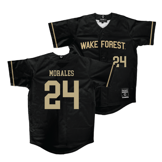Wake Forest Baseball Black Jersey - Antonio Morales | #24