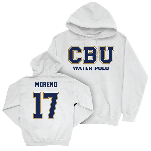 CBU Women's Water Polo White Classic Hoodie   - Delilah Moreno