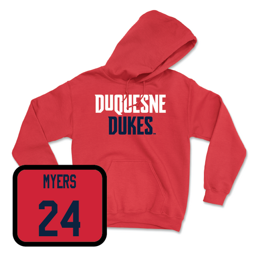 Duquesne Women's Basketball Red Dukes Hoodie - Tess Myers