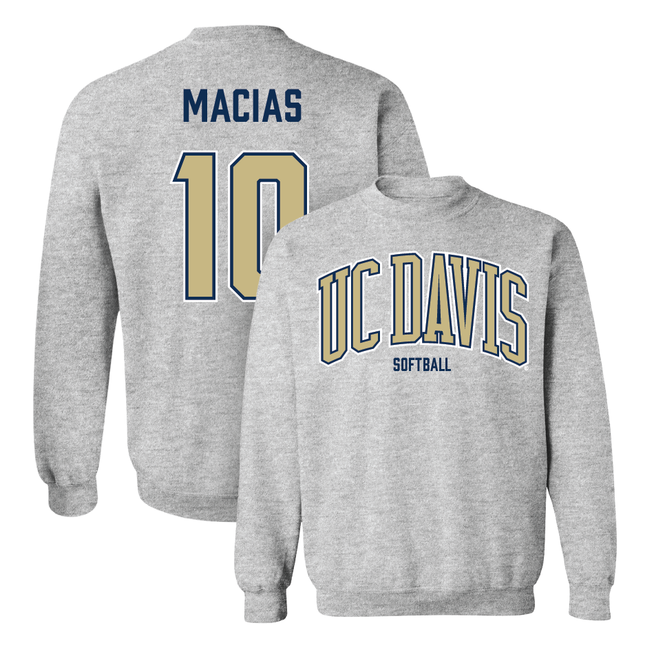 UC Davis Softball Sport Grey Arch Crew - Kayla Macias