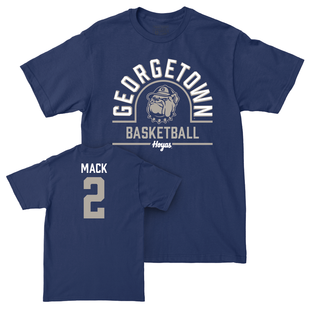 Georgetown Men's Basketball Navy Classic Tee  - Malik Mack