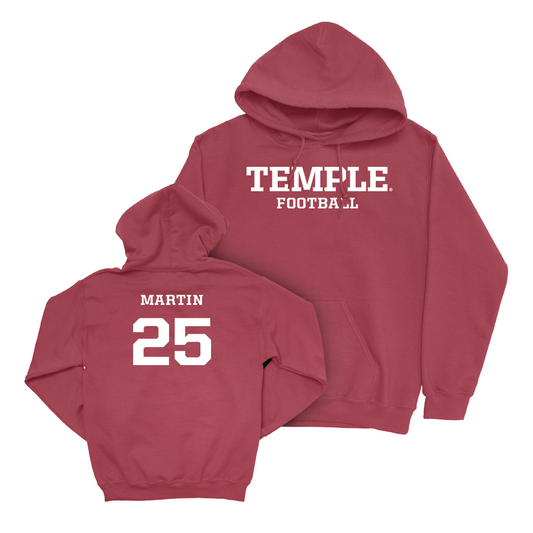 Temple Football Cherry Staple Hoodie - Samuel Martin