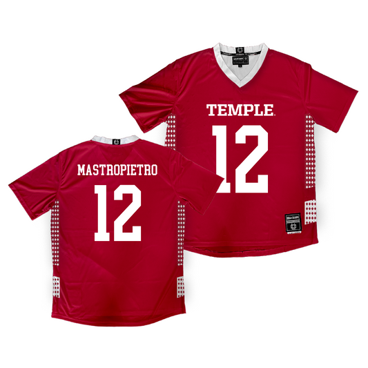 Temple Women's Cherry Lacrosse Jersey - Isabelle Mastropietro | #12