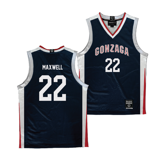 Gonzaga Women's Basketball Navy Jersey - Brynna Maxwell | #22