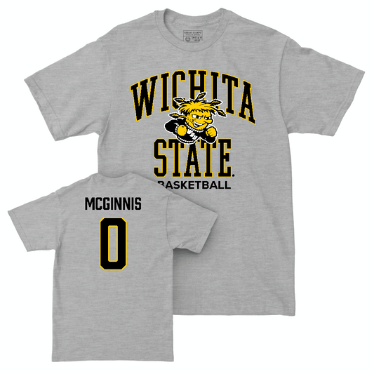 Wichita State Men's Basketball Sport Grey Classic Tee  - AJ McGinnis