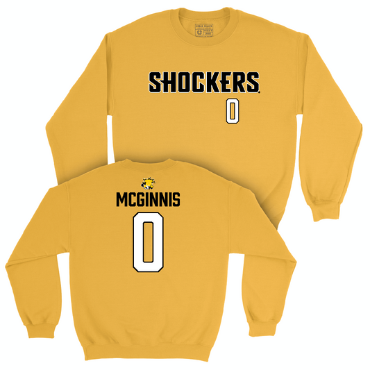 Wichita State Men's Basketball Gold Shockers Crew  - AJ McGinnis
