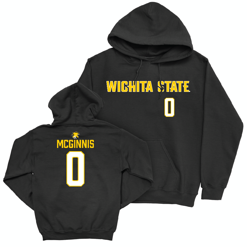 Wichita State Men's Basketball Black Sideline Hoodie  - AJ McGinnis