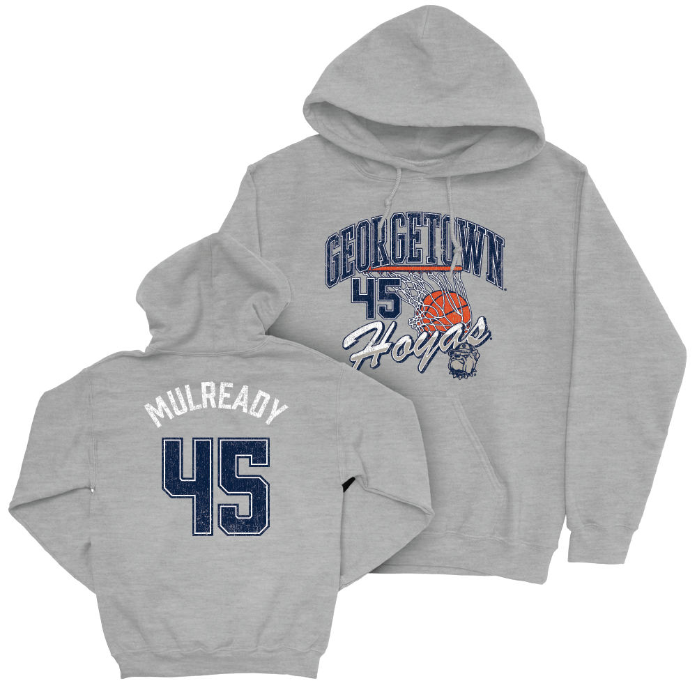 Georgetown Men's Basketball Sport Grey Hardwood Hoodie  - Kayvaun Mulready
