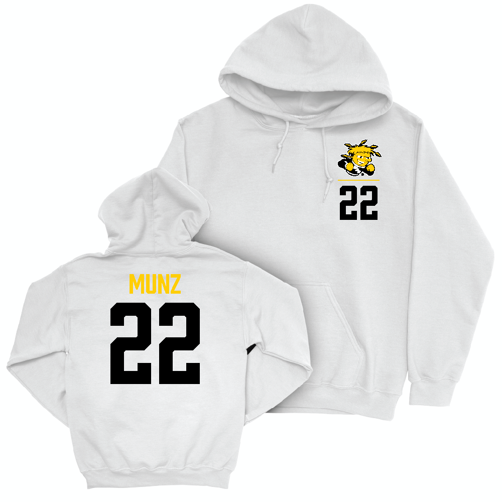 Wichita State Baseball White Logo Hoodie  - Mason Munz