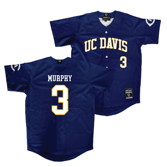 UC Davis Baseball Navy Jersey  - Jaxon Murphy