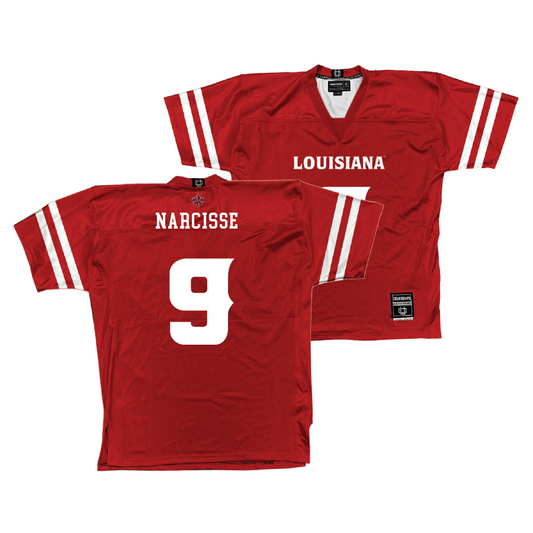 Louisiana Football Red Jersey - Mason Narcisse | #9