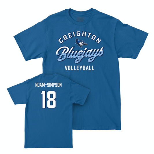 Creighton Women's Volleyball Blue Script Tee  - Destiny Ndam-Simpson