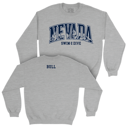 Nevada Women's Swim & Dive Sport Grey Arch Crew - Audrey Bull Youth Small