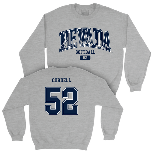 Nevada Softball Sport Grey Arch Crew - Avery Cordell Youth Small
