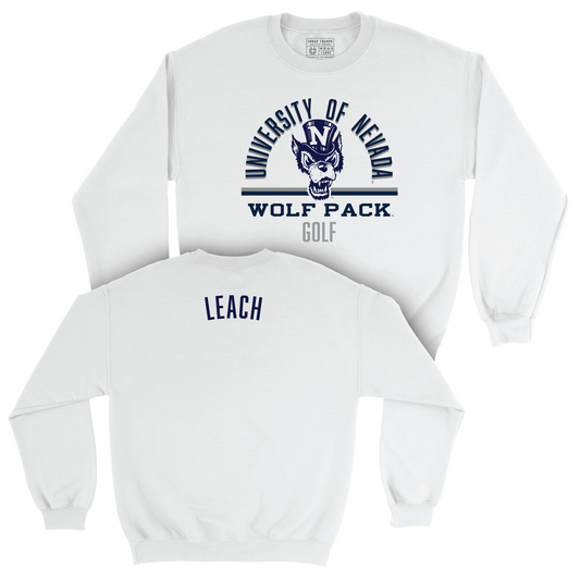 Nevada Men's Golf White Classic Crew - Aaron Leach Youth Small