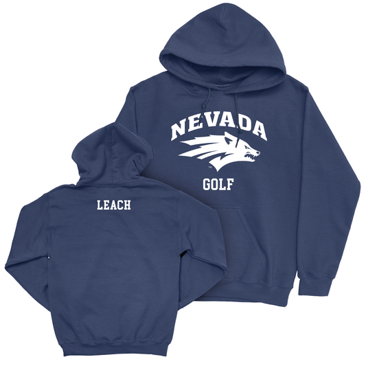 Nevada Men's Golf Navy Staple Hoodie - Aaron Leach Youth Small