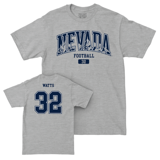 Nevada Football Sport Grey Arch Tee - Drue Watts Youth Small