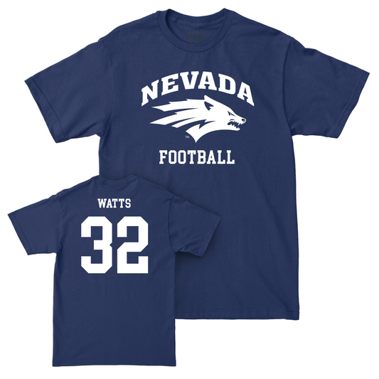 Nevada Football Navy Staple Tee - Drue Watts Youth Small