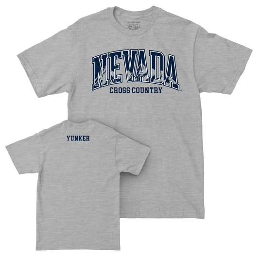 Nevada Men's Cross Country Sport Grey Arch Tee - Eddie Yunker Youth Small