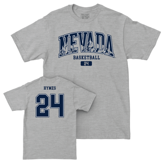 Nevada Men's Basketball Sport Grey Arch Tee - Isaac Hymes Youth Small